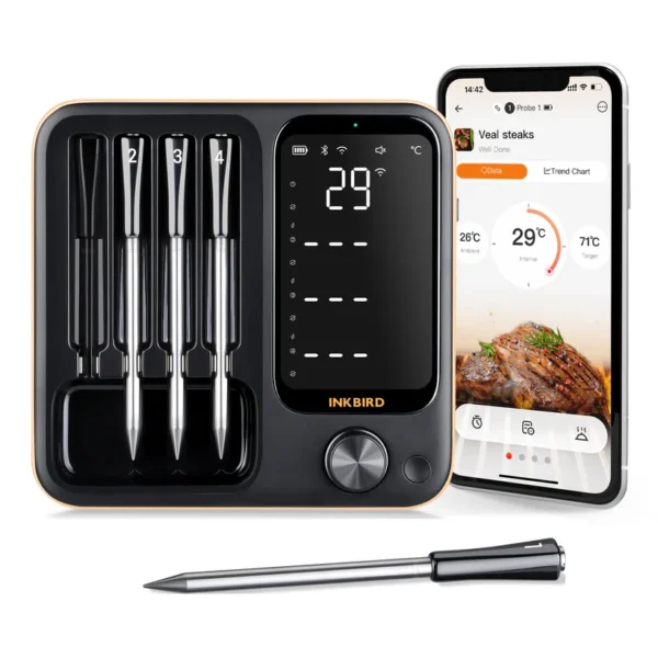 INKBIRD Smart WiFi & Bluetooth vleesthermometer INT-14-BW